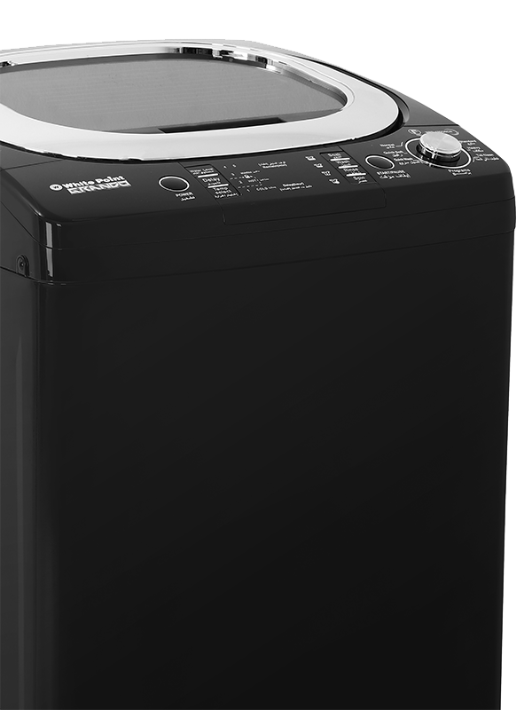 ملابس وايت بوي فوقنت غسالة اتوماتيك 14 كيلو جراندو شاشة ديجيتال حلة دياموند درام – باب زجاجي هيدروليك – جسم صاج مجلفن ضد الصدأأسود WPTL14DGBCM