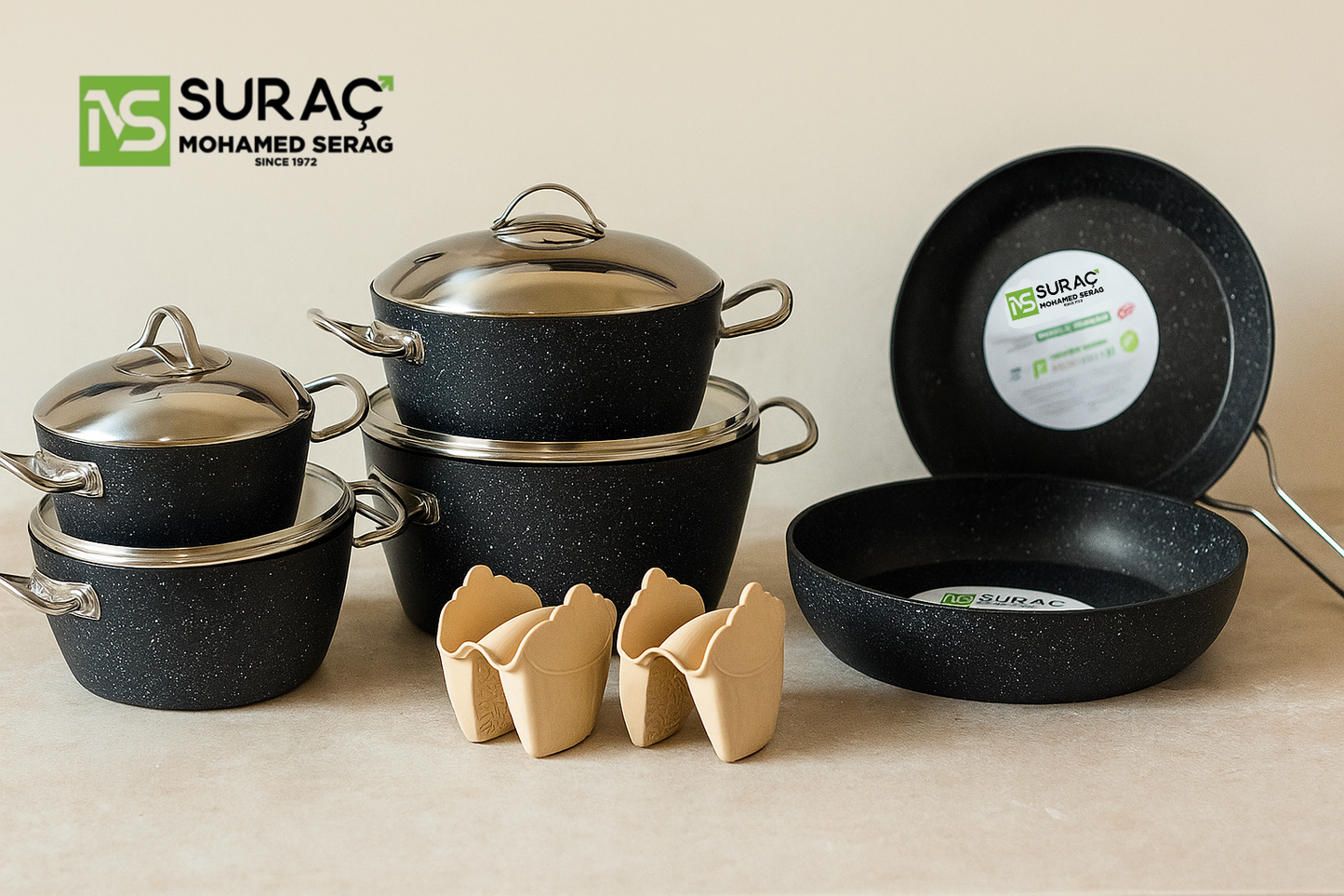 طقم حلل تركي 12ق مارتيف - Suraç