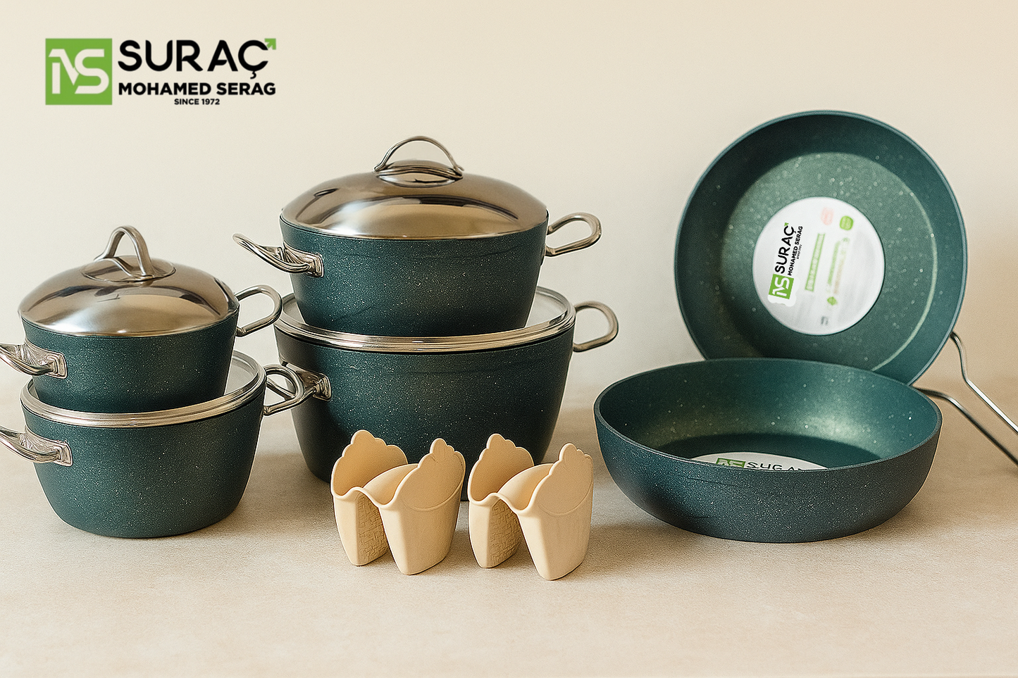 طقم حلل تركي 12ق مارتيف - Suraç