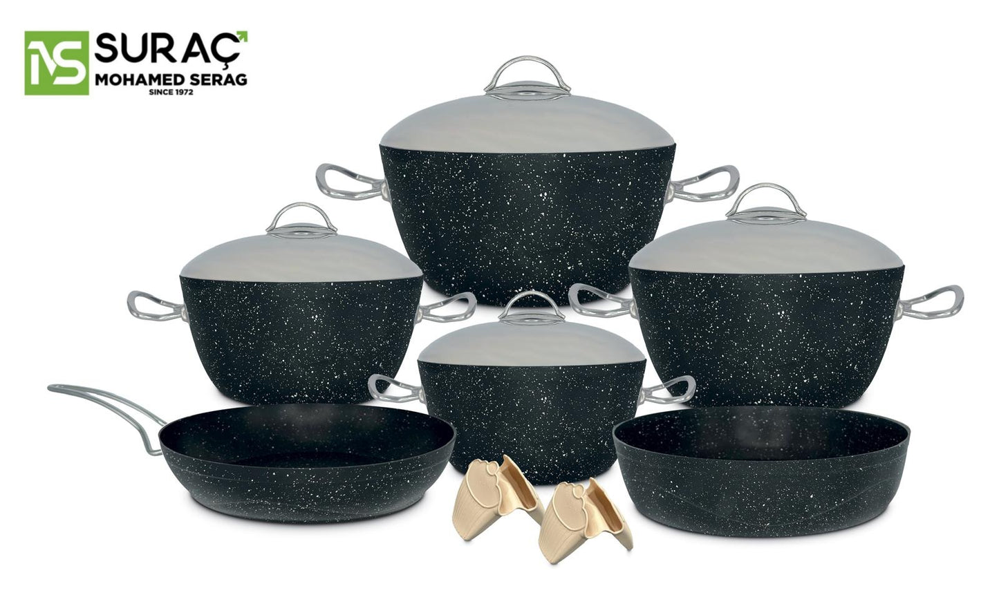 طقم حلل تركي 12ق مارتيف - Suraç