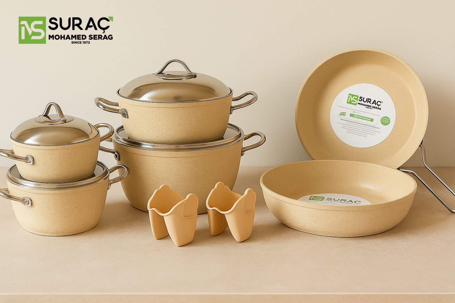 طقم حلل تركي 12ق مارتيف - Suraç