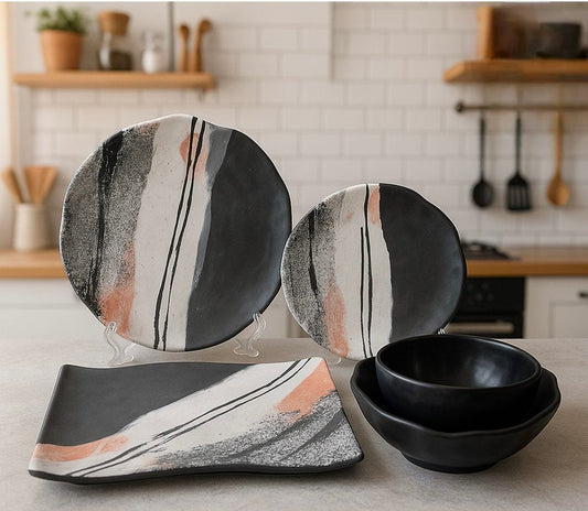 طقم ميلامين تركي 25 قطعه OXFORD