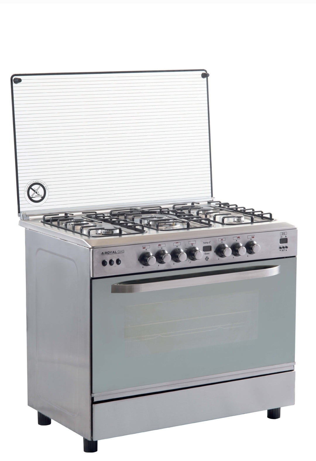 بوتاجاز رويال ماستر شيف سينسور  ديجيتال 5 شعلات 60*90 سم