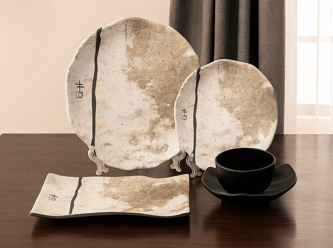 طقم ميلامين تركي 25 قطعه OXFORD