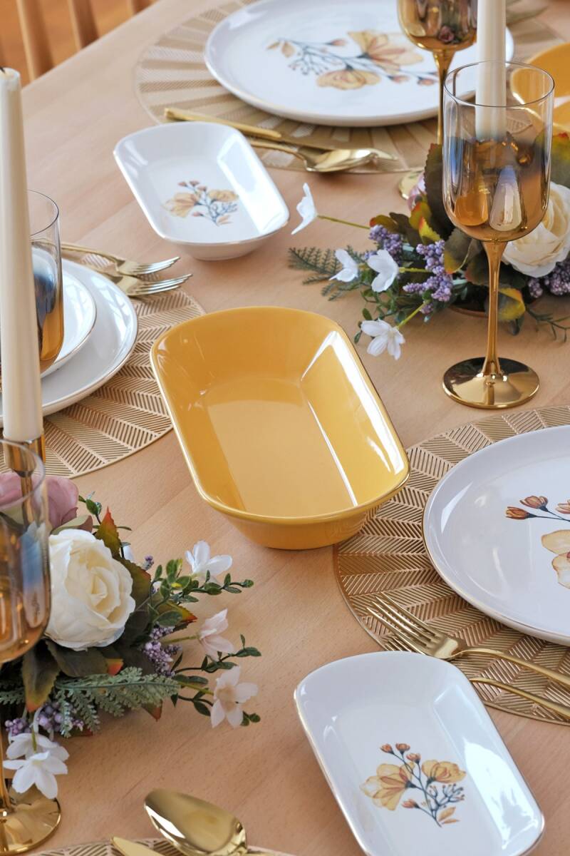 طقم عشا جلوري تركي 24 قطعه